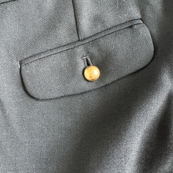 J. Crew black pants with satin side detail. New! Gold buttons. Women’s size 4. - Picture 9 of 10